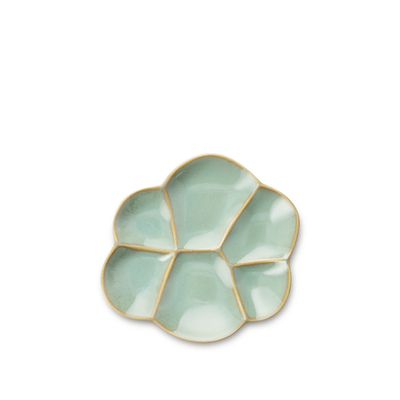 Kähler Kantarel bordfad grøn 14x14,5 cm