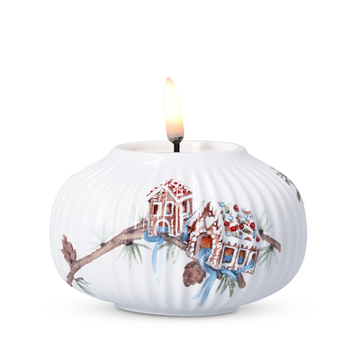 Hammershøi Jul 2025 fyrfadsstage hvid Ø 10 cm