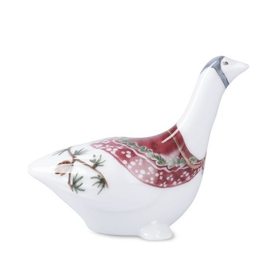 Hammershøi Jul julegås porcelæn H 8 cm
