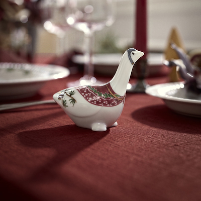 Hammershøi Jul julegås porcelæn H 8 cm