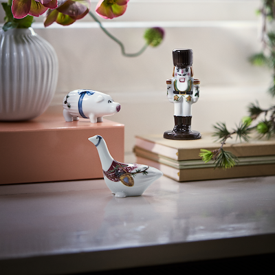 Hammershøi Jul nøddeknækker porcelæn H 8 cm