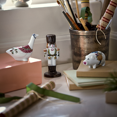 Hammershøi Jul nøddeknækker porcelæn H 8 cm