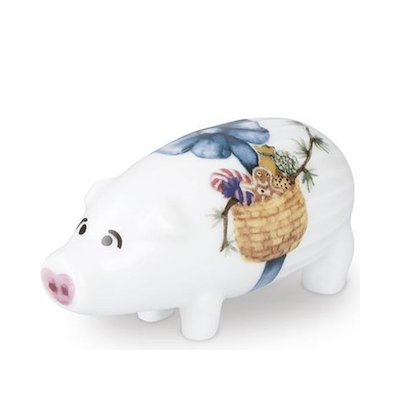 Hammershøi Jul gris porcelæn H 8 cm