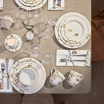 Hammershøi Jul 2024 juleservietter hvid 45x45cm 4 stk.