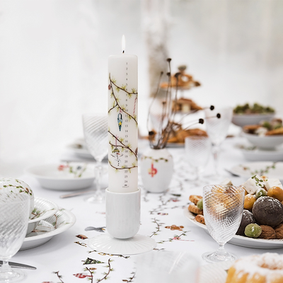 Kähler Hammershøi lysestage hvid 9,5 cm