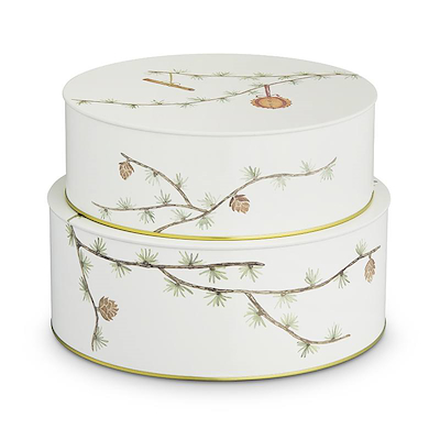 Hammershøi Jul kagedåsesæt Ø20+Ø22 cm 2 stk.