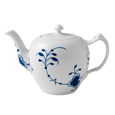 Royal Copenhagen Blå Mega Riflet tekande blå 1 liter