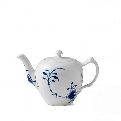 Royal Copenhagen Blå Mega Riflet tekande 1 liter