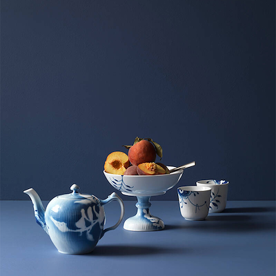 Royal Copenhagen Blå Mega Riflet termokop 26 cl