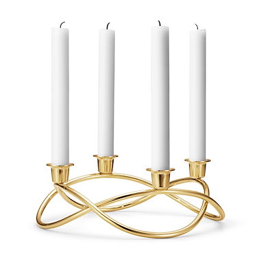 Georg Jensen Season lysestage blank guld