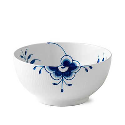 Royal Copenhagen Blå Mega Riflet skål 310 cl