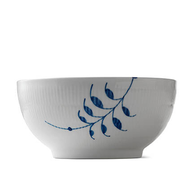 Royal Copenhagen Blå Mega Riflet skål 310 cl