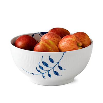 Royal Copenhagen Blå Mega Riflet skål 310 cl