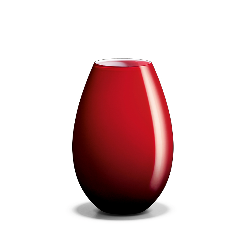 Holmegaard Cocoon vase rød 20,5 cm | Kop & Kande