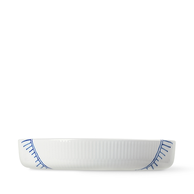 Royal Copenhagen Blå Mega Riflet rundt ovnfast fad 27 cm