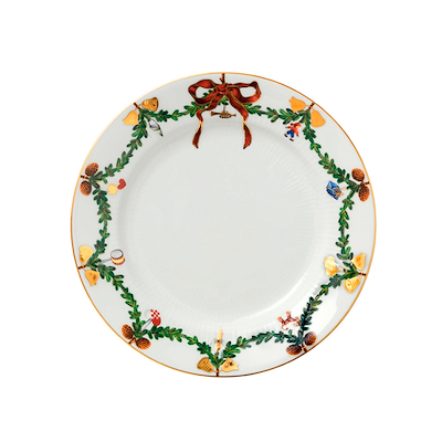 Royal Copenhagen Stjerne Riflet Jul tallerken 22 cm