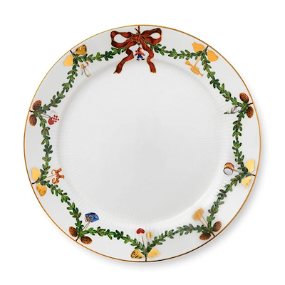Royal Copenhagen Stjerne Riflet Jul tallerken 27 cm