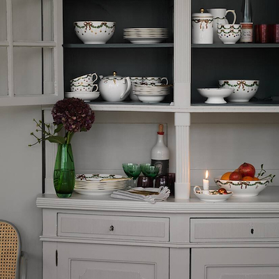 Royal Copenhagen Stjerne Riflet Jul dyb tallerken 24 cm