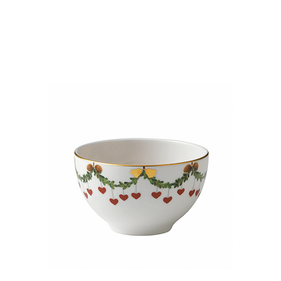 Royal Copenhagen Stjerne Riflet Jul skål multifarvet 30 cl
