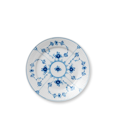 Royal Copenhagen Musselmalet Riflet tallerken Ø 19 cm