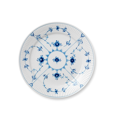 Royal Copenhagen Musselmalet Riflet tallerken Ø 25 cm