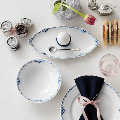 Royal Copenhagen Prinsesse fad blå 24,5 cm