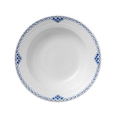 Royal Copenhagen Prinsesse dyb tallerken blå 21 cm