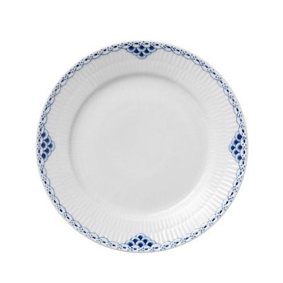 Royal Copenhagen Prinsesse flad tallerken blå 19 cm