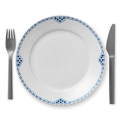 Royal Copenhagen Prinsesse Flad Tallerken 22 cm