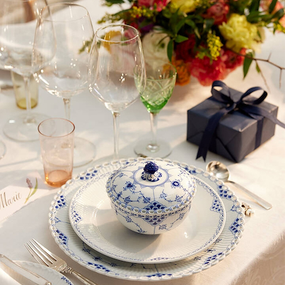 Royal Copenhagen Prinsesse Flad Tallerken 22 cm