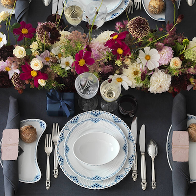 Royal Copenhagen Prinsesse Flad Tallerken 22 cm