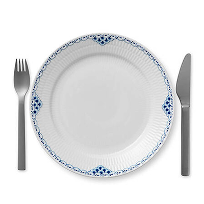 Royal Copenhagen Prinsesse Flad Tallerken 25 cm