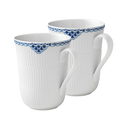 Royal Copenhagen Prinsesse krus blå 36 cl 2-pak