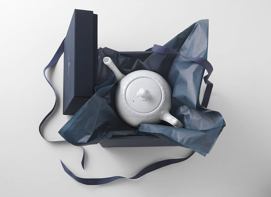 Royal Copenhagen hvid Halvblonde tekande 1 liter