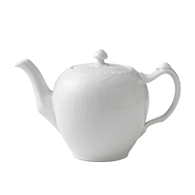 Royal Copenhagen Hvid Halvblonde tekande 1 liter