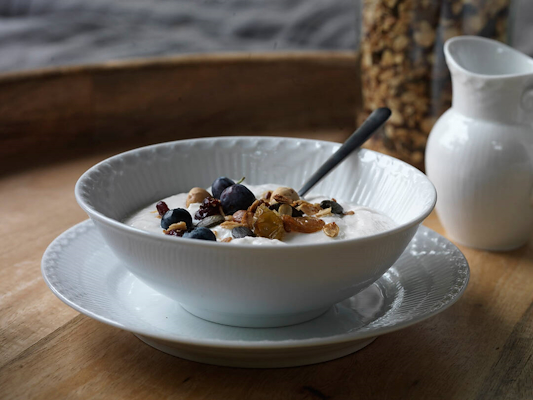 Royal Copenhagen Hvid Halvblonde Skål 35 cl