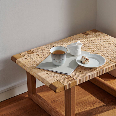 Royal Copenhagen Hvid Halvblonde flad tallerken 17 cm