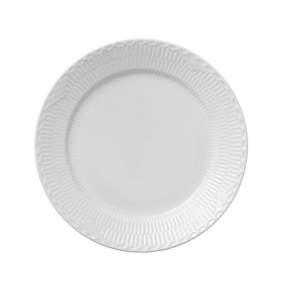 Royal Copenhagen Hvid Halvblonde tallerken Ø25 cm