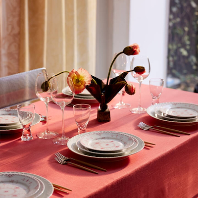 Royal Copenhagen Hvid halvblonde flad tallerken 27 cm