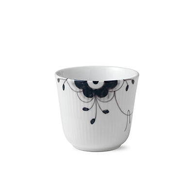 Royal Copenhagen Sort Mega Riflet termokop 26 cl
