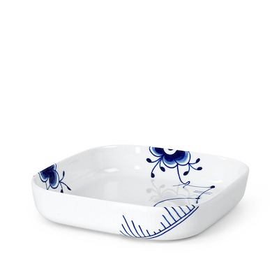 Royal Copenhagen Blå Mega Riflet ovnfast fad 25x25 cm