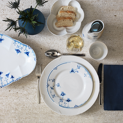 Royal Copenhagen Hvid Elements tallerken hvid 26 cm