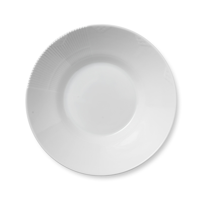 Royal Copenhagen hvid Elements dyb tallerken 25 cm