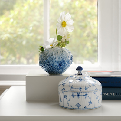 Royal Copenhagen The Art of Giving Flowers hortensia vase blå 10 cm