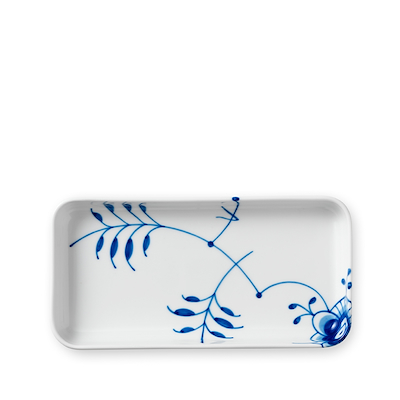 Royal Copenhagen Blå Mega Riflet fad 24 cm