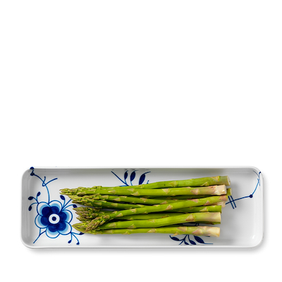 Royal Copenhagen Blå Mega Riflet fad 36 cm