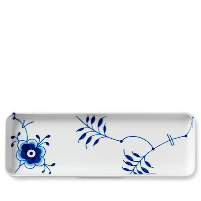 Royal Copenhagen Blå Mega Riflet fad 36 cm