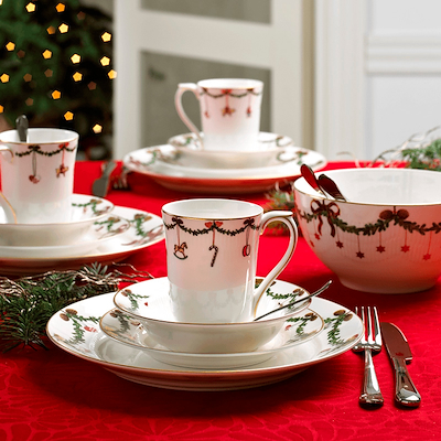 Royal Copenhagen Stjerne Riflet Jul dyb tallerken 17 cm