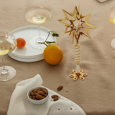 Georg Jensen topstjerne guld mellem H19 cm