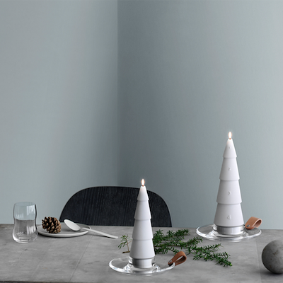 Holmegaard DWL bloklysestage klar 17 cm